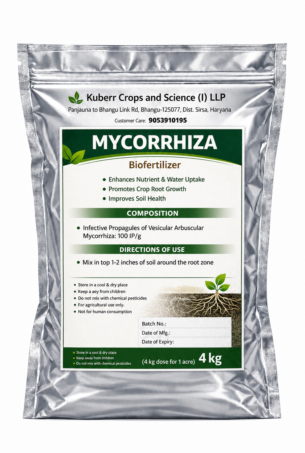 Mycorrhiza Bio Fertilizer – Root Booster for Plants | Mycorrhizal Fungi for Faster Growth & Strong Roots